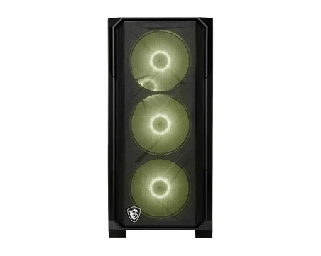 MSI MAG FORGE M120R Bilgisayar Kasası RGB Mesh Temperli Cam Siyah 4 Fan