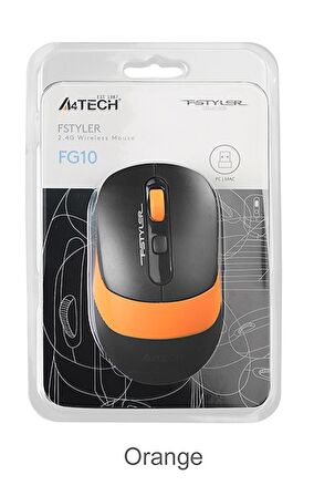  fg10 2000 dpı kablosuz turuncu mouse
