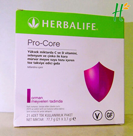 Pro-Core  Bağışıklık Sistemini Destekleyen Vitamin ve Mineral Takviyesi (21x3,7 g şaselerde)