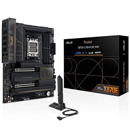 PROART X870E-CREATOR WIFI AM5 DDR5 8000(OC) 2xUSB4 4xM2 HDMI WIFI7 BT 2xLan
