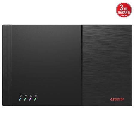 ASUSTOR FS6712X FLASHTOR 12 PRO, Intel N5105 CPU, 4Gb DDR4 Ram, (12x8TB) M.2 NVMe Yuvası, HDMI, 10GbE Network, 2xUSB 3.2, 2xUSB 2.0, Tower NAS (Yedekleme) Cihazı