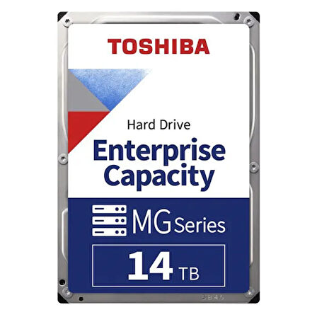 TOSHIBA ENTERPRISE, MG09ACA14TE, 3.5&quot;, 14TB, 256Mb 7200 Rpm, 7/24 Güvenlik, Data Center, Nas, Server, HDD