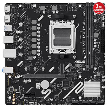 ASUS PRIME A620AM-K, 2xDDR5, 1x M.2, DP, HDMI, AM5 Soket Anakart