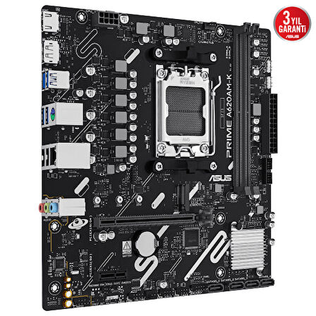 ASUS PRIME A620AM-K, 2xDDR5, 1x M.2, DP, HDMI, AM5 Soket Anakart