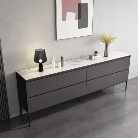 KNS30311 Modern MDF Tablalı Konsol Büfe