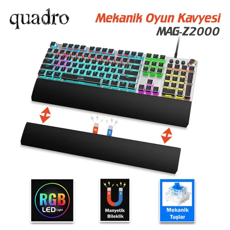 MAG Z2000 Q Türkçe USB RGB Mekanik Gaming Klavye