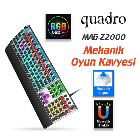 MAG Z2000 Q Türkçe USB RGB Mekanik Gaming Klavye