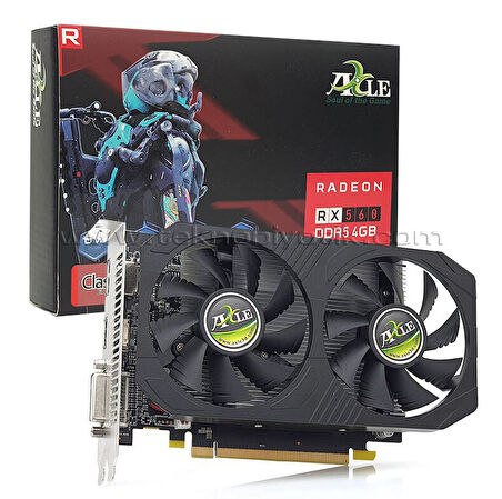  4GB AMD Radeon RX 560 GDDR5 128Bit Dual Fan HDMI DP DVI-D