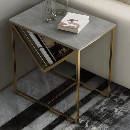 ZGN36757 Modern MDF Çerçeveli Dikdörtgen Yan Sehpa