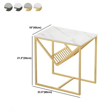 ZGN36757 Modern MDF Çerçeveli Dikdörtgen Yan Sehpa