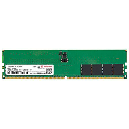 JM4800ALE-32G 32GB(1x32GB) 4800Mhz UDIMM DDR5 CL40 Ram Masaüstü Bellek