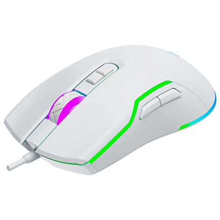 GameBooster M18 Inferno 2.4ghz Kablosuz RGB Aydınlatmalı Beyaz Profesyonel Gaming Mouse