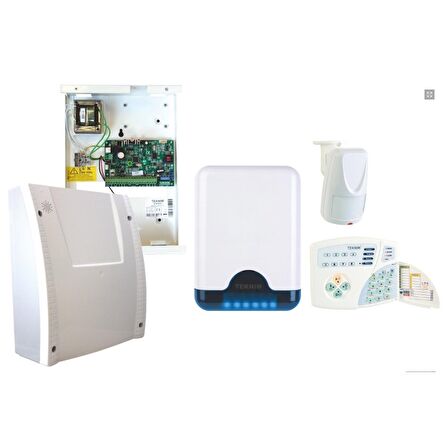  VAP-404PT 4+4 ZONLU KABLOLU ALARM SETİ (AKÜ HARİÇ)