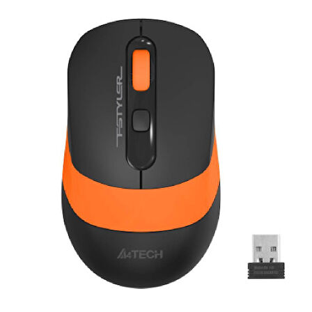 FG10 (Turuncu) FSTYLER 2,4Ghz Kablosuz Optik Mouse, 10-15Metre, 4 Buton, Nano Alıcı