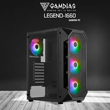  LEGEND-1660, i5-12400F, 16Gb Ram, 512Gb NVMe SSD, 6Gb GDDR6 GTX1660TI Ekran Kartı, 500W Kasa, Free Dos GAMING PC