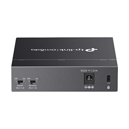 TP-LINK DS105GP 65W 5GE Switch with 4GE PoE, 250m P PoE Auto Recovery, Metal Desktop