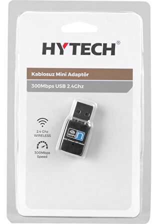 HY-300N, 300Mbp, 2.4Ghz, Dahili Anten, USB2.0, WIRELESS, Mini ETHERNET