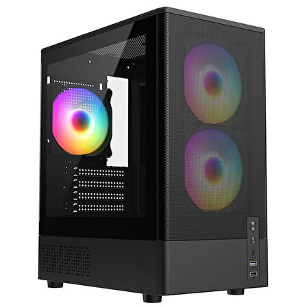 Frisby 550W (FC-8975B) 4X RGB Mesh Mini ITX Kasa