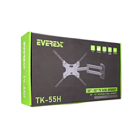  TK-55H 32"-55" HAREKETLİ MAX 30KG ASKI APARATI