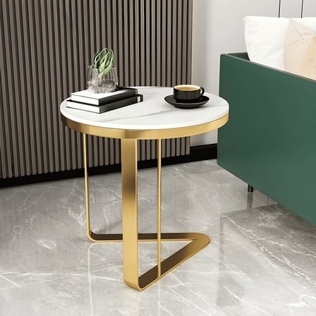 ZGN92084 Modern Metal Yuvarlak C Yan Sehpa