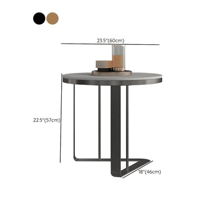 ZGN92084 Modern Metal Yuvarlak C Yan Sehpa