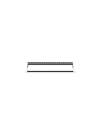 AC-610-24 MODULER UTP/FTP CAT6/CAT6A 24 PORT BOŞ 1U ZIRHLI PATCH PANEL
