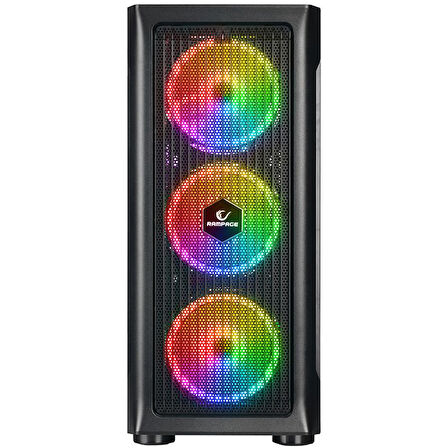 Everest Rampage Vanguard V2 Mesh TG RGB Fan E-Atx
