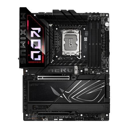 ROG MAXIMUS Z890 HERO, 8800MHz, 4xDDR5,  6x M.2, HDMI, 2xThunderbolt, 4xType-C, Wi-Fi 7, Bluetooth 5.4, Intel Core Ultra CPU(Seri 2), LGA1851 Soket, Gaming Anakart