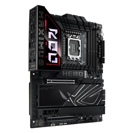 ROG MAXIMUS Z890 HERO, 8800MHz, 4xDDR5,  6x M.2, HDMI, 2xThunderbolt, 4xType-C, Wi-Fi 7, Bluetooth 5.4, Intel Core Ultra CPU(Seri 2), LGA1851 Soket, Gaming Anakart
