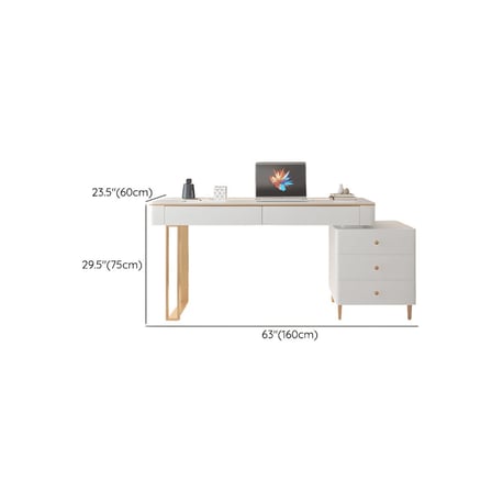 ÇLM23056 Modern MDF 5 Çekmeceli Çalışma Masası