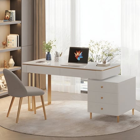 ÇLM23056 Modern MDF 5 Çekmeceli Çalışma Masası