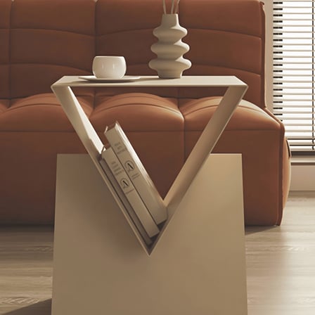 ZGN29114 Modern Metal Kare Yan Sehpa