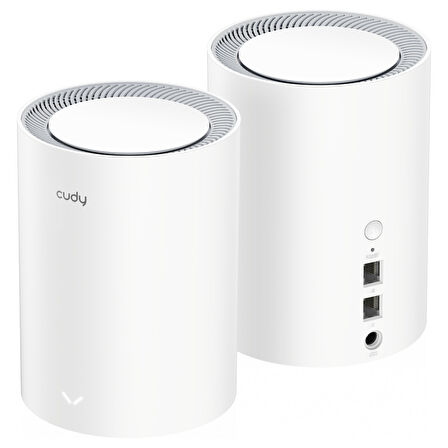 M1800 2-Pack AX1800Mbps 2.4/5GHz AP/RE/WISP Gigabit MU-MIMO Kablosuz 2'li Mesh Wi-Fi 6 Sistemi