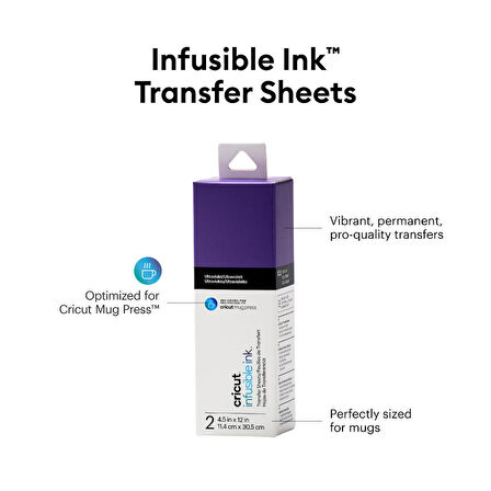 CRICUT 2008886 JOY INFUSIBLE INK TRANSFER KAĞIDI 2Lİ PAKET ULTRAVIOLET