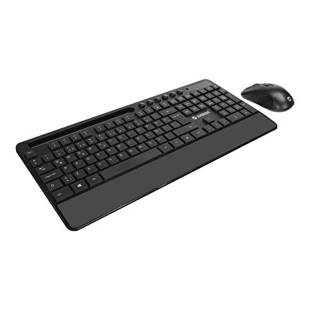EVEREST KM-9676 SİYAH MM Tablet-Telefon Standlı Kablosuz Klavye + Mouse Set