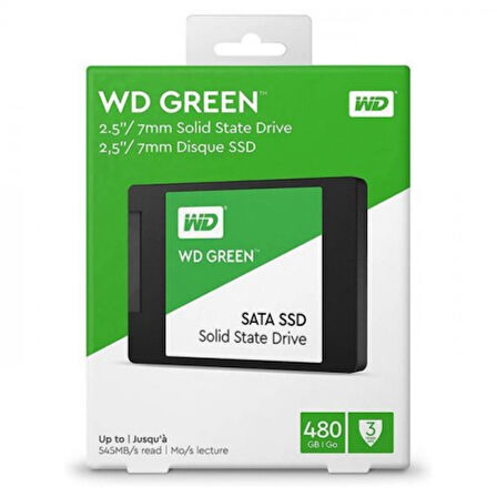 480GB WD GREEN 2.5" 545MB/s WDS480G3G0A SSD