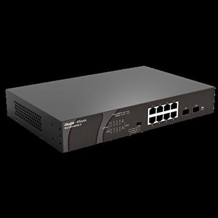 RUIJIE RG-ES110GDS-P 8 PORT 10/100/1000 8 PORT POE 2 PORT UPLINK 120W YONETILEMEZ DESKTOP SWITCH