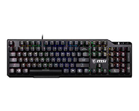 MSI GG VIGOR GK41 LR TR MEKANIK GAMING KLAVYE KAILH LINEAR RED SWITCHES, 10 BOLGEDE 10 DAN FAZLA RGB LED AYDINLATMA EFEKTI. TURKCE Q