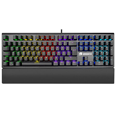  g908 bolt rainbow aydınlatmalı blue switch mekanik bileklikli oyun klavyesi