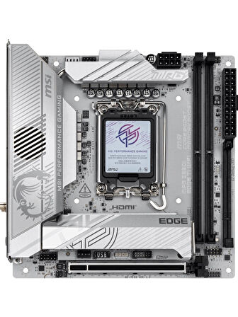  MB MPG Z890I EDGE TI WIFI SOKET 1851 DDR5 8600MHZ(OC) USB 20Gbps 4xM.2 2xTB4 HDMI 2x DP 5G LAN WIFI 7 mini ITX