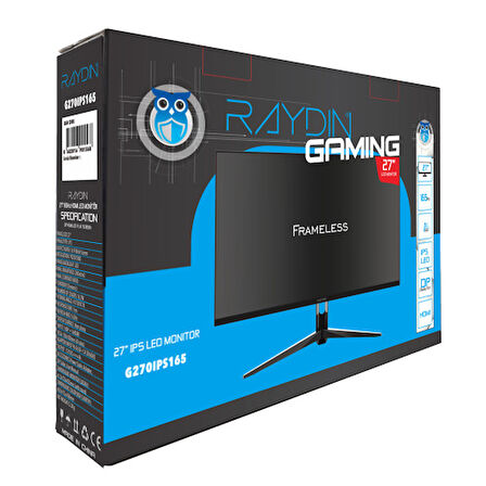  G270IPS165, 27", 1ms, 165Hz, Full HD, HDMI, DP, USB, Hoparlör, IPS LED, Frameless, FreeSync Gaming Monitör