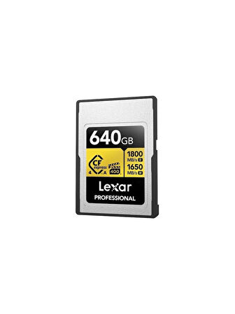 LEXAR 640GB LCAGOLD640G-RNENG CF-EXP PROFESSIONAL CFEXPRESS 4.0 TYPE A CARD GOLD SERIE UP TO 1800MB/S READ 1650MB/S WRITE VPG 400 IP68