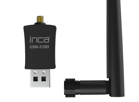 Inca IUWA-313BX USB Kablosuz Ağ Adaptörü 300 Mbps 1x Anten