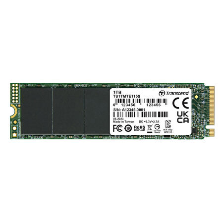  115S 1TB 3200/2000MB/s NVMe M.2 SSD Disk (TS1TMTE115S)