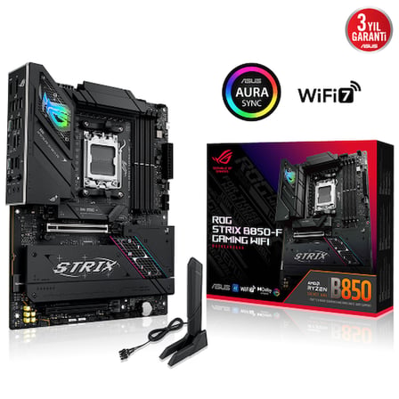 Asus ROG Strix B850E Gaming Wifi 7 Anakart AM5 DDR5 128 GB