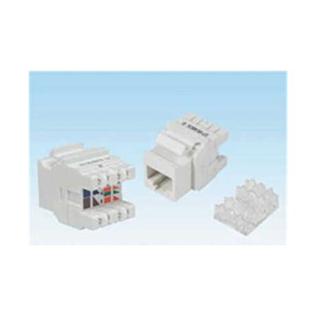 EAC-C6UTP-JCK 180 DERECE ( ZIRHSIZ) CAT6 KEYSTONE JACK