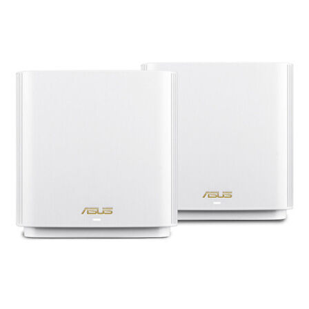 ZenWiFi XT8 (Beyaz, İkili Paket) Kablosuz Mesh Sistemi AX6600 WiFi6 Tri-Band AiProtection Pro AiMesh