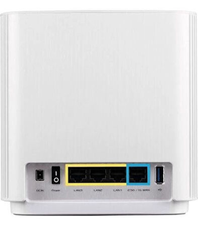 ZenWiFi XT8 (Beyaz, İkili Paket) Kablosuz Mesh Sistemi AX6600 WiFi6 Tri-Band AiProtection Pro AiMesh