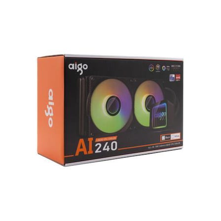 Aigo AI240 240 mm ARGB Sıvı İşlemci Soğutucusu Siyah