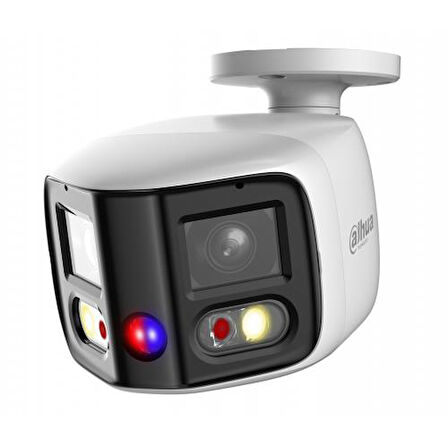 IPC-PFW3849S-A180-AS-PV  2X4Mpix, 2,8mm Lens,H265+, 25Mt Gece Görüşü, IP67, Dahili Mikrofon, TiOC Duo Süper Geniş Açı Bullet Ip Kamera